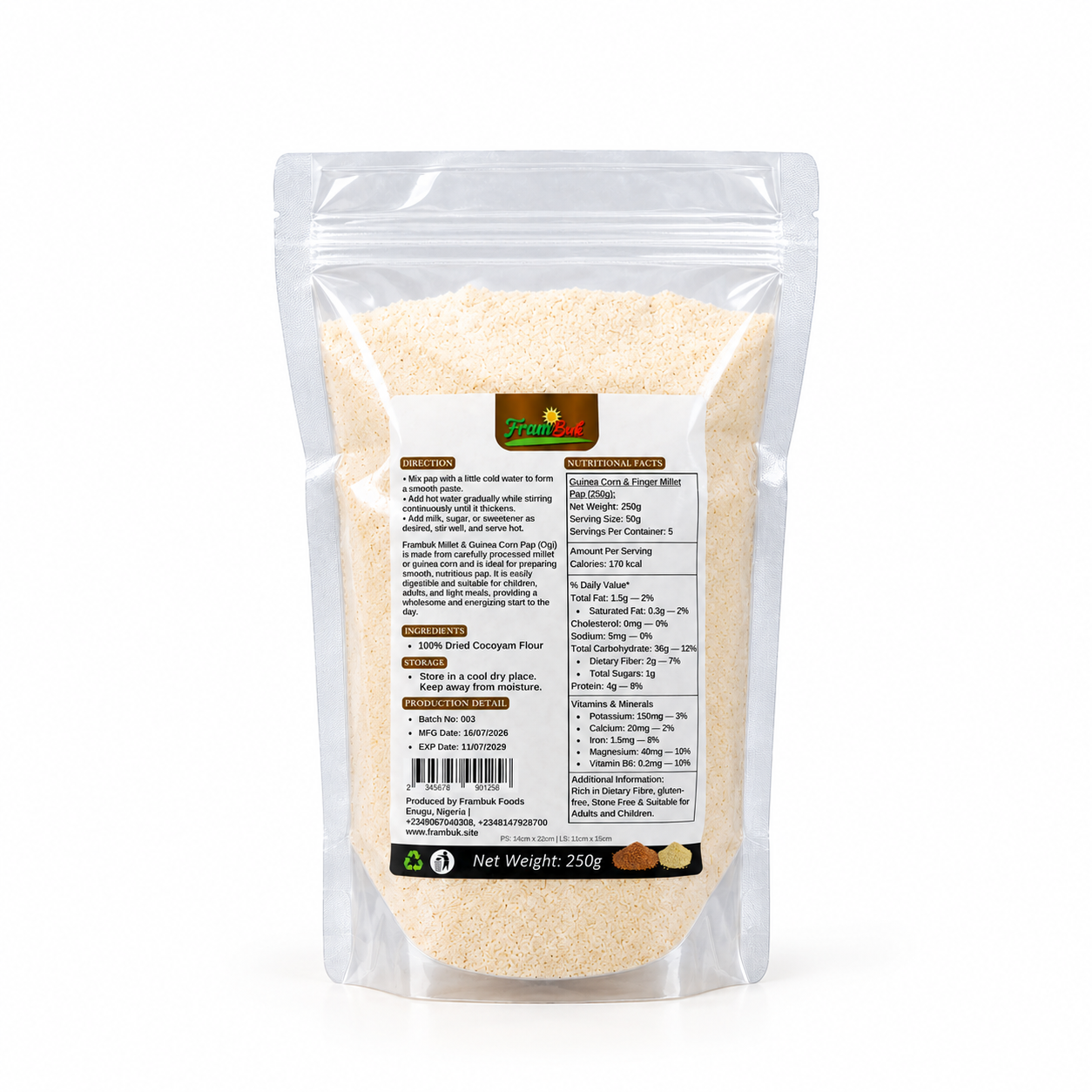 250g Guinea Corn Pap, alternate view